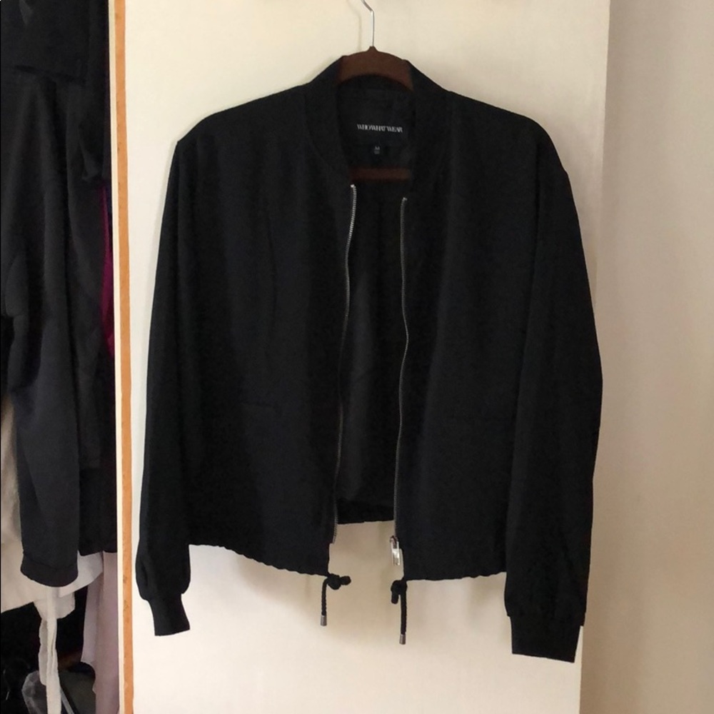 Black Who What Where jacket.